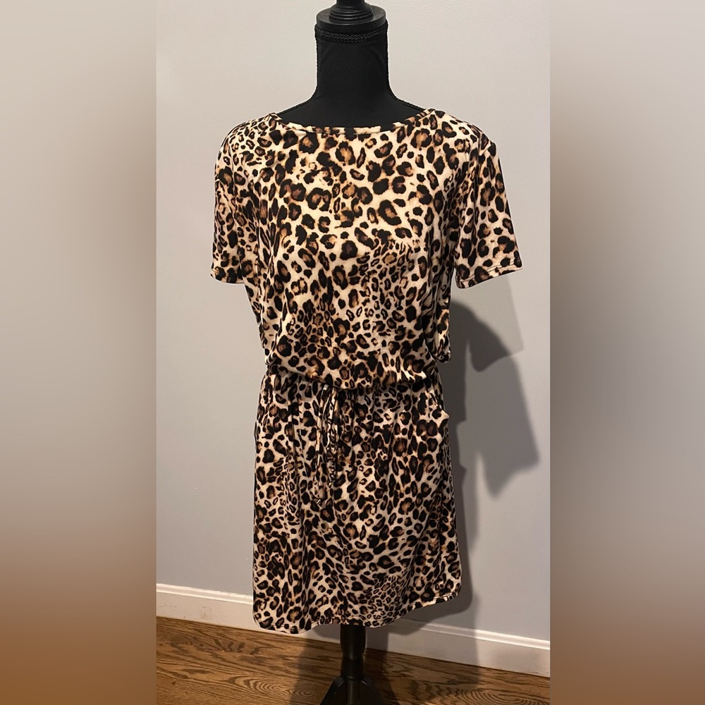 Cheetah print dress
